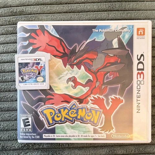 Pokémon Y Nintendo 3DS Role Playing StreetPass Case Cartridge Original 2013
