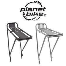 Planet Bicicleta Eco Rack Trasero Ajuste Universal Elige Negro o Gris Plateado