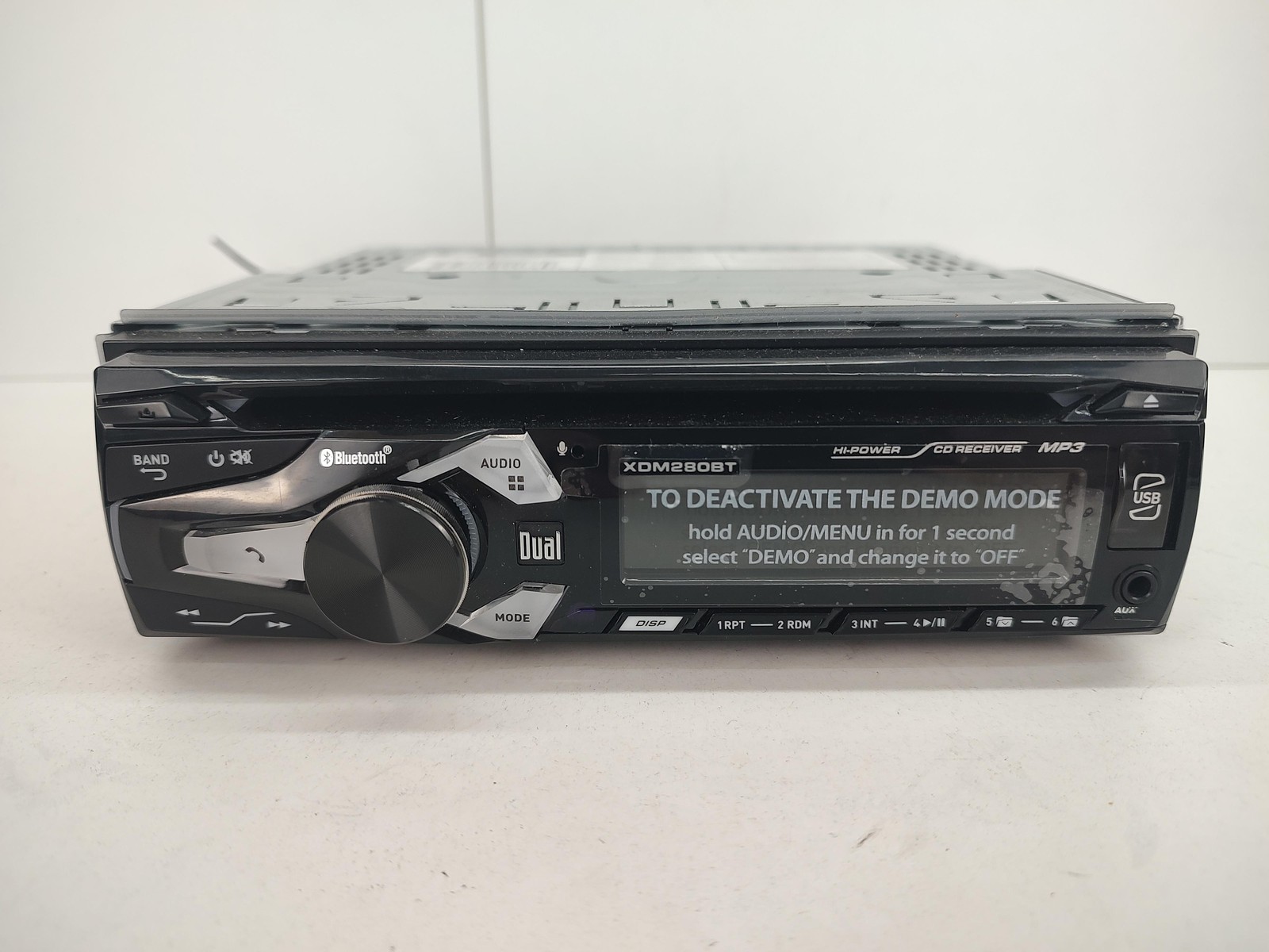 Stereo 1 Din Black Detachable Face