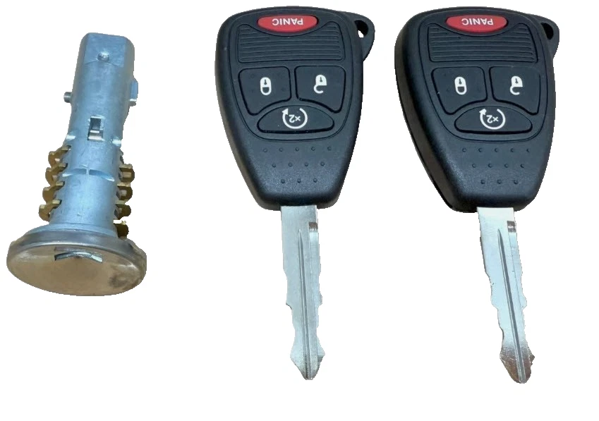 Cilindro de bloqueo de encendido con 2 llaves remotas para Dodge/Jeep Select nuevo 5179511AA Foto 4 de 4