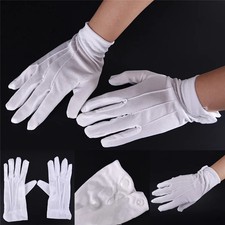 White Formal Gloves Unisex Honor Guard Parade Inspection Ceremony Dress Gloves