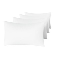 Pillow Cases Standard Size Set of 4 - Super Soft, Standard Pack of 4 White