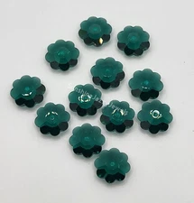 Swarovski Crystal Emerald Margarita Flower 3700 Beads/ Buttons; 4 Sizes