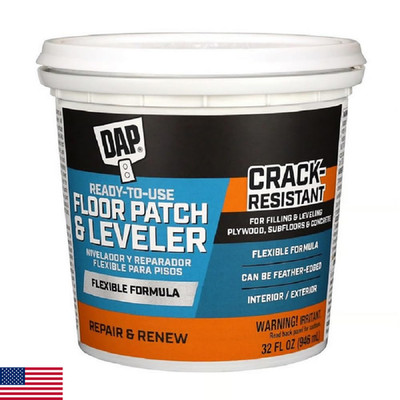 DAP Flexible Floor Patch & Leveler Light Gray 32 Oz for Plywood/Concrete