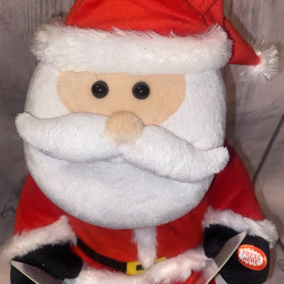 Animated Story Telling Santa Real Rocking Chair Movements 15" Tall Giggles Works Foto 4 de 4