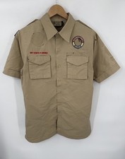 Boy Scouts of America Men s Uniform Shirt Cotton Blend Short Sleeve Size Small
