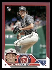 Thaddeus Ward Washington Nationals 2023 Topps Update Pink #US111 SN /50