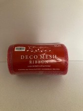 Hobby Lobby -Christmas Deco Mesh Ribbon - Red -  5162516 - New