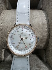 Breitling Navitimer Steel Rose Gold MOP Diamo...