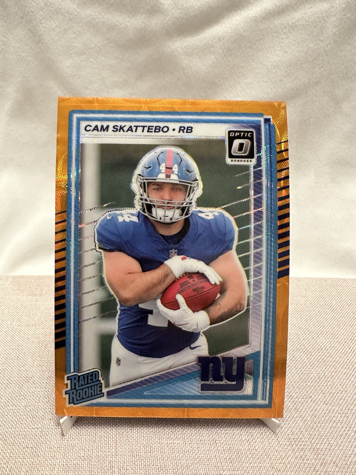 2025 Donruss Optic Cam Skattebo Rated Rookie /79 Orange Scope Prizm #228 SSP