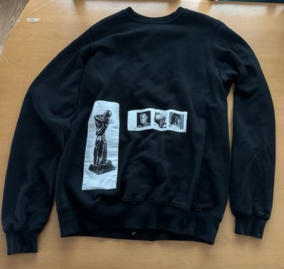 Rick Owen s  16  XL Drkshdw Patch Crew Neck Cotton Long Sleeve