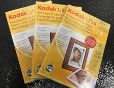 Kodak Ultra Premium Photo Paper 4x6 20 sheets Set Of 3 A-7