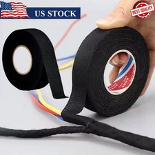 3pc 10M Heat Resistant Flame Retardant Cloth Tape For Wire Harness Protection