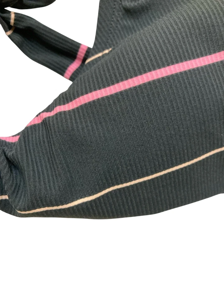 Top de natación Xhilaration para mujer D/DD corbata de goma verde acolchada Foto 2 de 4