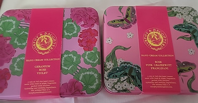 Murphy & Daughters Hand Cream Tin Geranium Rose Violet OR Rose Pink Grapefruit