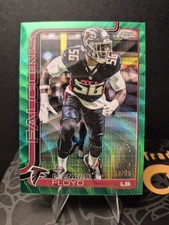 2025 Topps Chrome Leonard Floyd Green Wave Refractor #18 68/99 Falcons