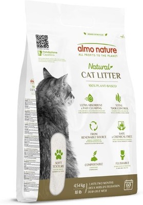 Almo Nature Cat Litter Soft Texture 4,54kg Klumpend Pflanzlich Geruch