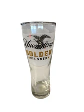 Yuengling Golden Pilsner Beer Glass Eagle 🦅 Logo 8" Tall Barware