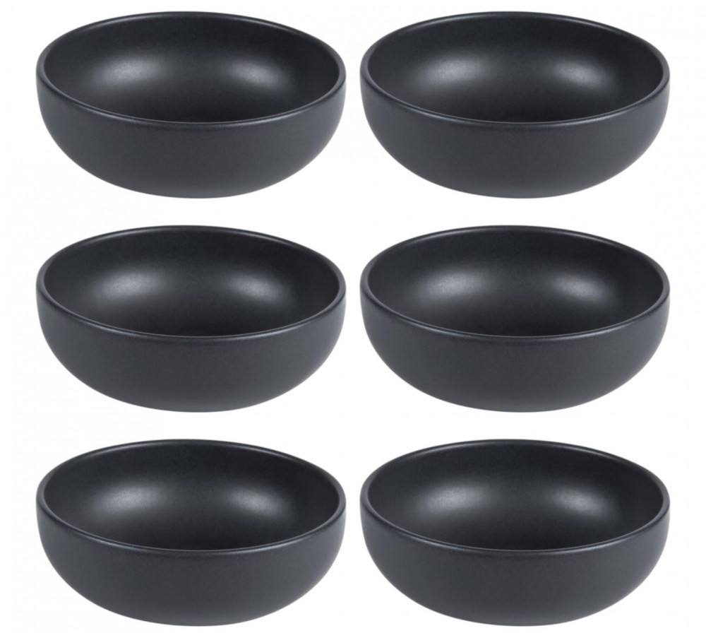 Table Passion - Coupelle Uno - Grès - 12 cm - Noir - Lot de 6 - Image 2