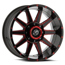 Xf Off-road Xf-219 6x1356x139.7 20x9 12 Gloss Black Red Milled Wheel Rim Xf Off-road Xf-219 6x1356x139.7 20x9 12 Gloss Black Red Milled Wheel Rim
