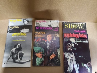After Dark Magazine 1973 (6) issues  + 4 other related Theatre Crafts, Show