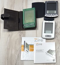 PALM PILOT Lot 3 Visor Works Zire Untested Installation CD M515 For Parts 