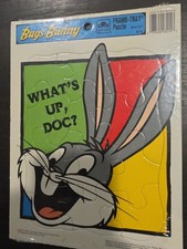 Vintage 1994 Bugs Bunny Golden Frame-Tray Puzzle Whats Up Doc Looney Tunes 8215