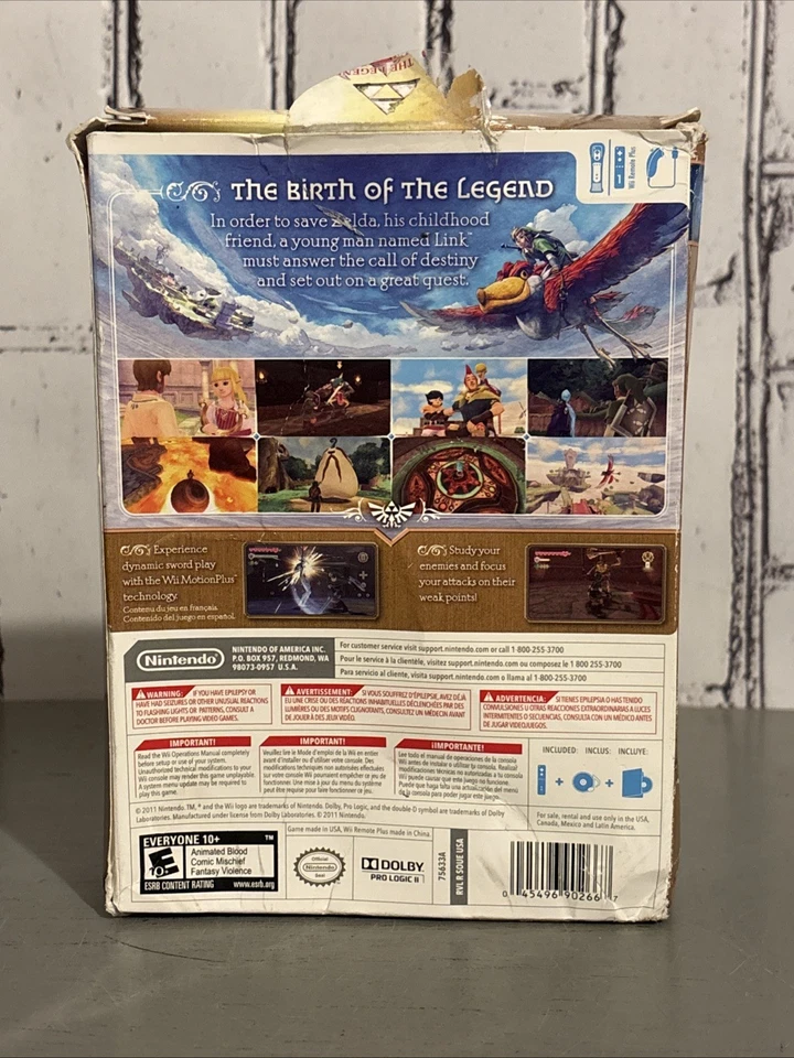 The Legend of Zelda: Skyward Sword (Wii 2011) Limited Edition Controller Box Set - Image 3 of 4