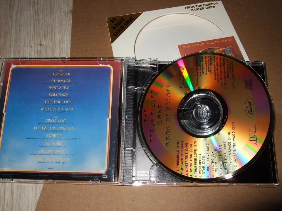 THE STEVE MILLER BAND : BOOK OF DREAMS 24KT GOLD CD BOX 1995 DCC GZS 1077 USA - Bild 3 von 3