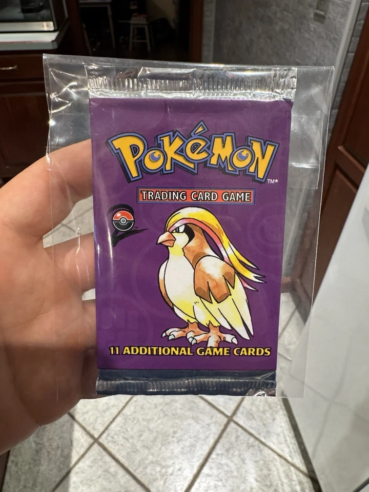 Conjunto básico dos anos 1990 2 Pokémon Booster Pack (Pidgey) lacrado de fábrica! - Imagem 2 de 3