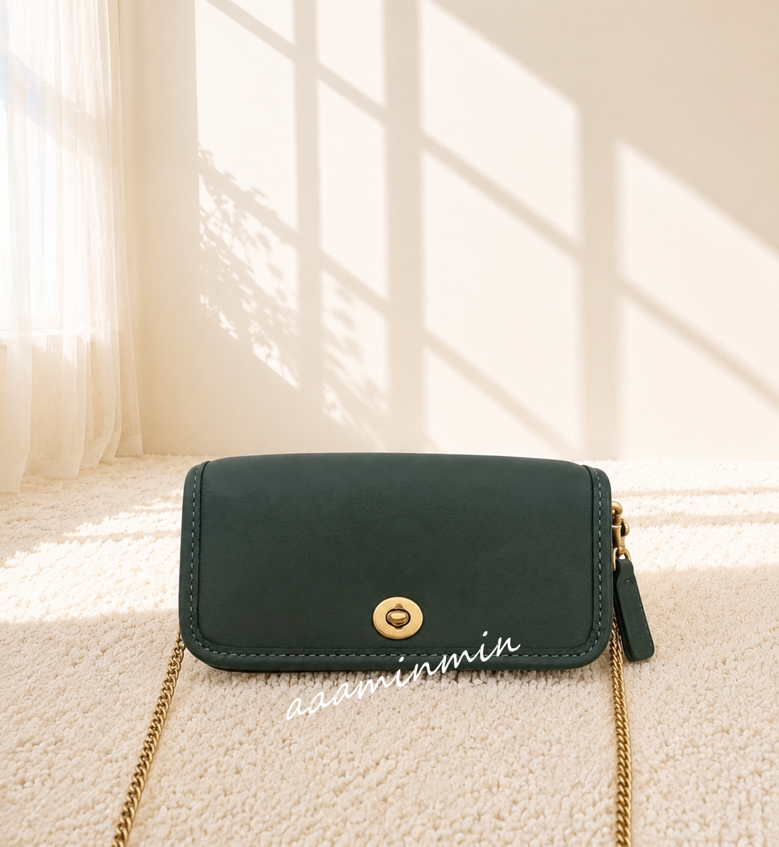 NWT Coach Dinky Bag 14 Mini Crossbody Hunter Green CZ108
