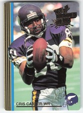 Cris Carter, 1992 Action Packed All-Madden, #9, Minnesota Vikings,