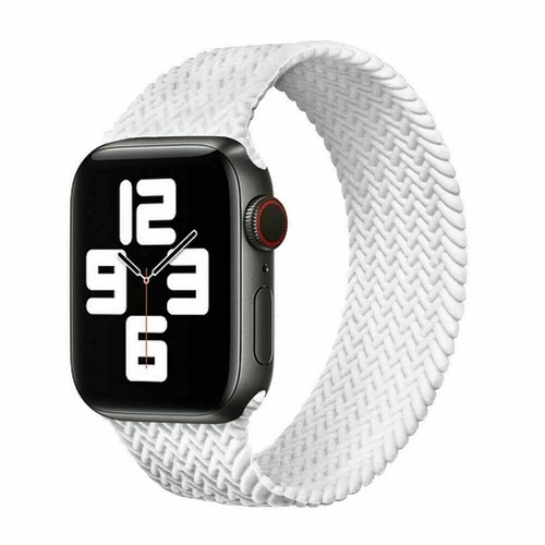Braided Solo Loop Silicone iWatch Strap For Apple Watch Series 9 8 7 6 54 3 2 SE - Picture 10 of 16