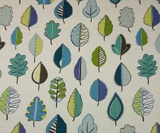 P KAUFMANN LEAF GLOSSARY SPRING CREAM LEAVES MULTIUSE FABRIC BY THE YARD 54"W