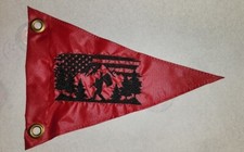 Custom BIGFOOT AMERICA Triangle Safety Flag ATV UTV Jeep Made to fit all whips