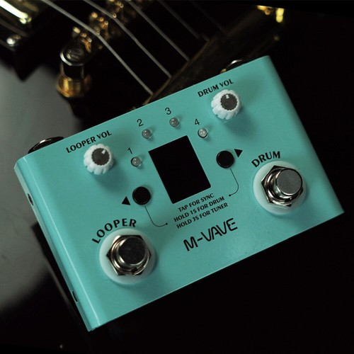 M-VAVE 2 in 1 Guitar Drum Looper Effect Pedal 30 Drums 11mins Loop Recording - Picture 4 of 7