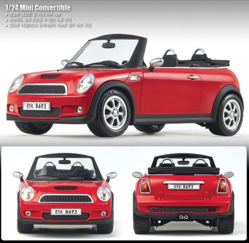 Academy 15104 1/24 MINI CONVERTIBLE Motor Car XD Plastic Model Kit Toy Mobile - Picture 2 of 3