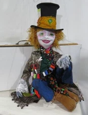 Cloth Art Doll CD Pattern/Tutorial "Boho Hatter Marionette" By Sharon Mitchell