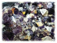 10 LBs  Cave-in-Rock, Illinois Fluorite - NO STONE MATRIX - 100% Crystal Pieces