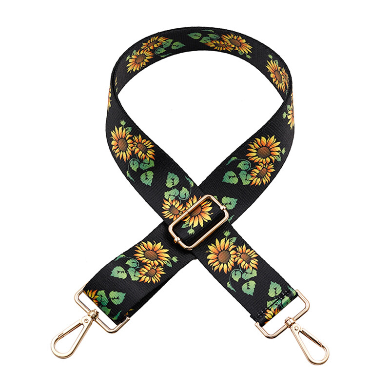 Adjustable Wide Crossbody Bag Strap with Printing Design