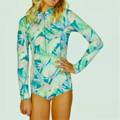 BILLABONG SALTY DAYZ L/S Front-Zip Women's Spring Suit - GTD9