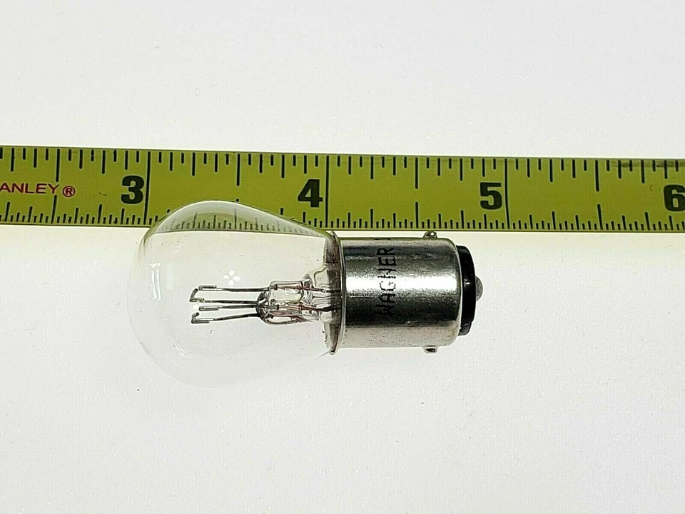 Lâmpada 1638 lâmpada transparente duplo contato base tipo 1 compatível com Ford 1 peça A54 - Imagem 3 de 4