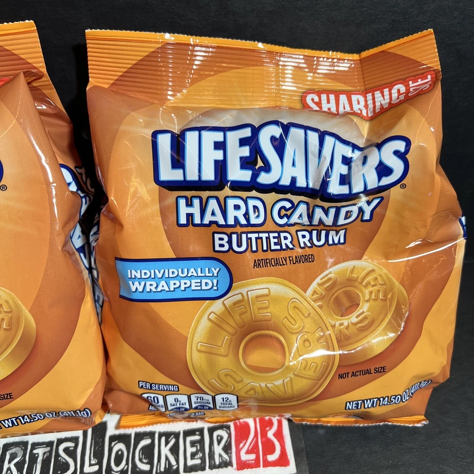 (2) Life Savers Butter Rum Hard Candy Individually Wrapped Sharing Size 14.5oz⚡️ - Image 3 of 4