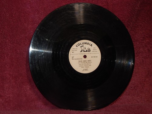 Ray Price You're Under Arrest My Old Scrapbook PROMO 78 PLAY GRADED Fully Tested - Picture 2 of 4