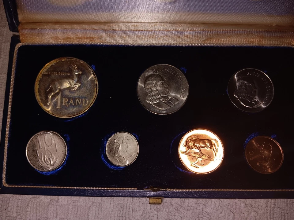 1965 South Africa 7 Coin Proof Set Rare Vintage Collectable Antique - Image 2 of 4