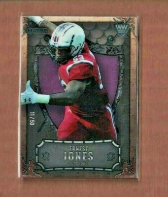 2021 Wild Card Matte BLACK Weekend Warriors Ernest Jones #11/50