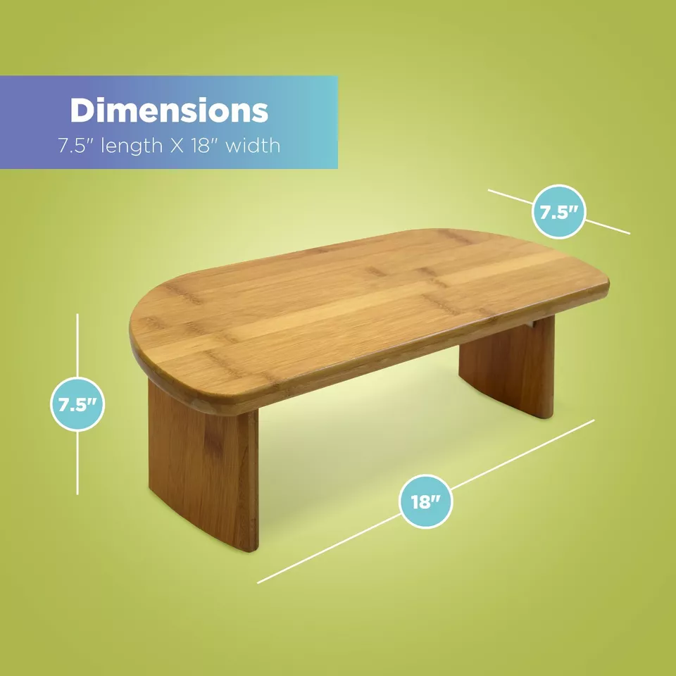 Folding Meditation Bench - Portable Bamboo Kneeling Chair for Deep Meditation - Image 3 of 4