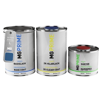 Autolack Dose Set für Ford America L 68F12 Silver Pearl Metallic 2,5L