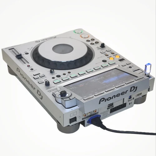 Naklejka na odtwarzacz DJ srebrna pełna ochrona skóra do Pioneer CDJ 3000 - Zdjęcie 2 z 4