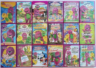 Barney Lot Of 18 Dvds Vacation Sing Dance Frosty Friends Music Farm Kids Shows Ebay